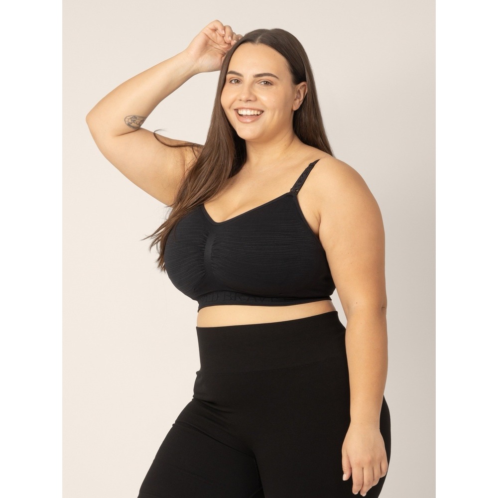 NWT Kindred Bravely Sublime Hands Free Pumping Nursing Bra, Size XXL, Black